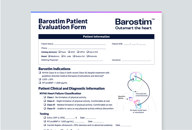 barostim patient evaluation form